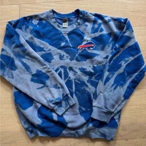 Buffalo Bills Blue Tie-Dye Sweatshirt